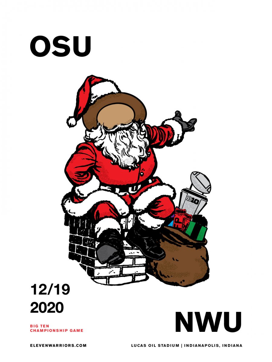 Santa drops down the chimney a few days early with a sack full of goodies in this week's game poster.