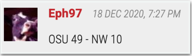 northwestern scored 10 points! northwestern scored 10 points!