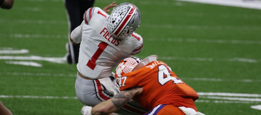 James Skalski's hit on Justin Fields