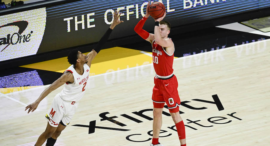 Ohio State S Justin Ahrens Stretching Defenses By Making Nearly 50 Percent Of His 3 Point Shots Eleven Warriors