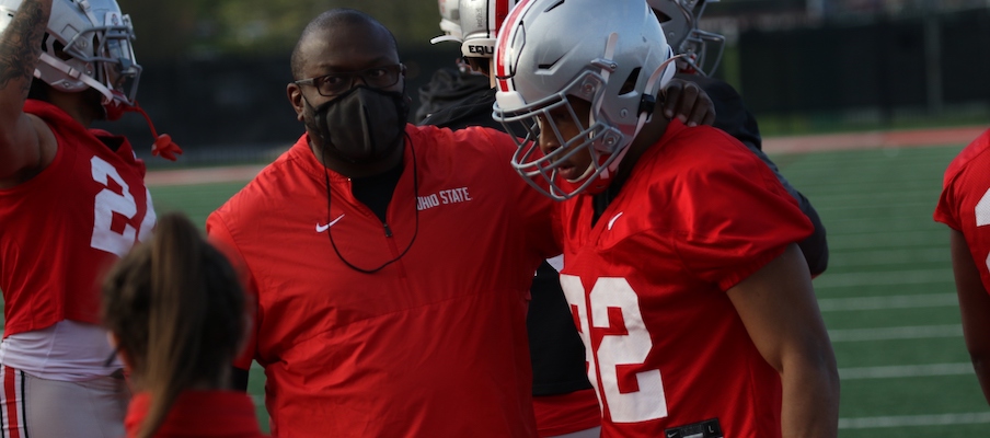 Tony Alford and TreVeyon Henderson Tony Alford and TreVeyon Henderson