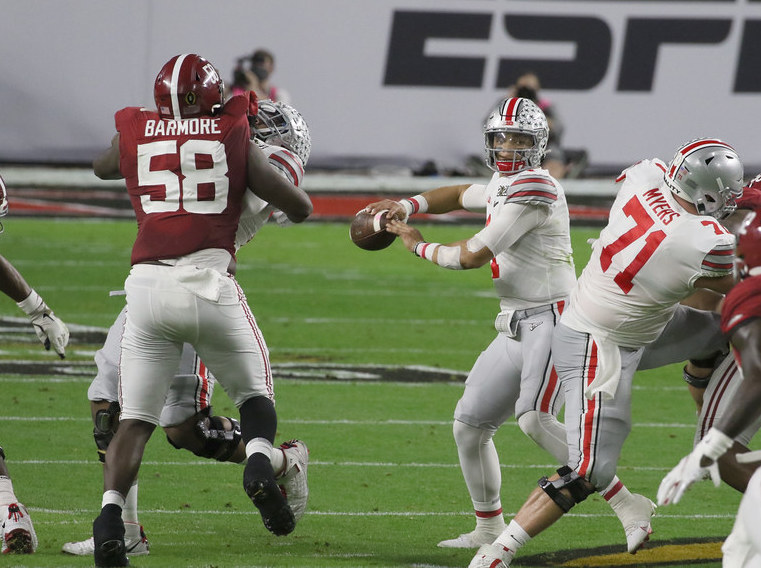 Alabama's Christian Barmore gave Ohio State all it could handle