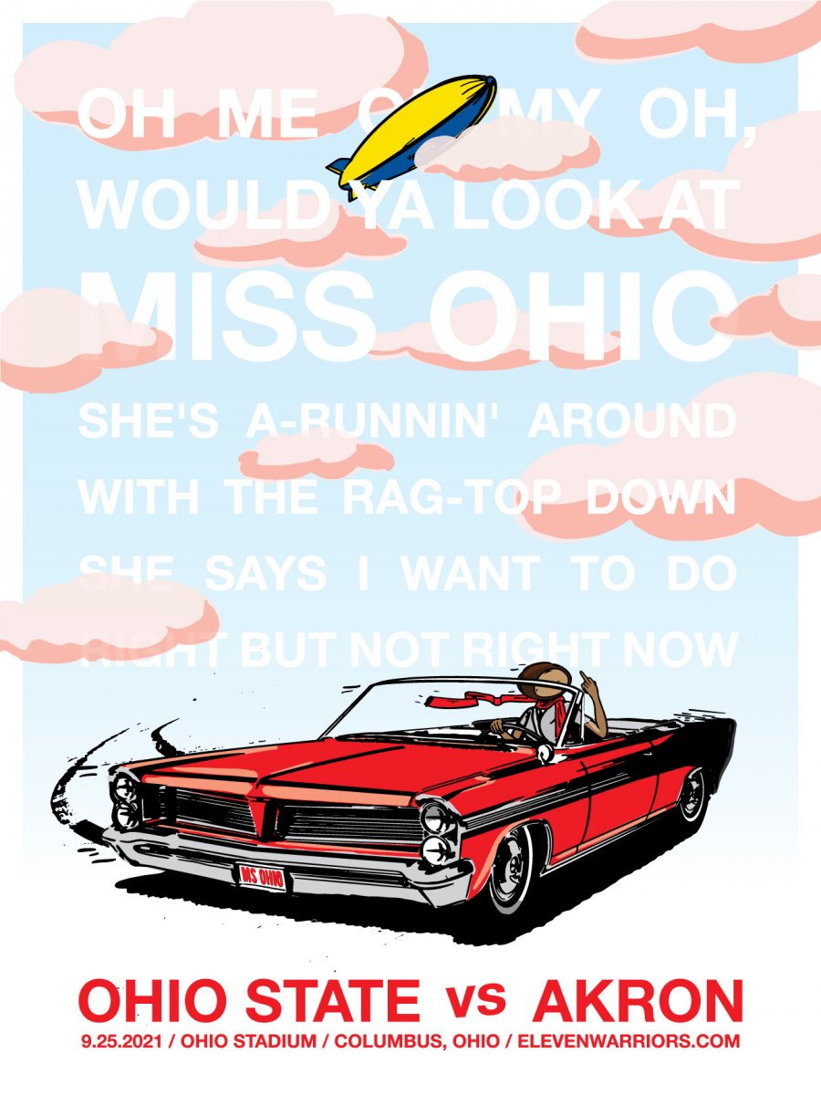 Miss Ohio wants to do right, but not right now in this week's game poster.
