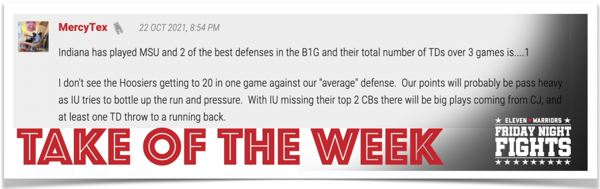 all hail the 11W Take of the Week