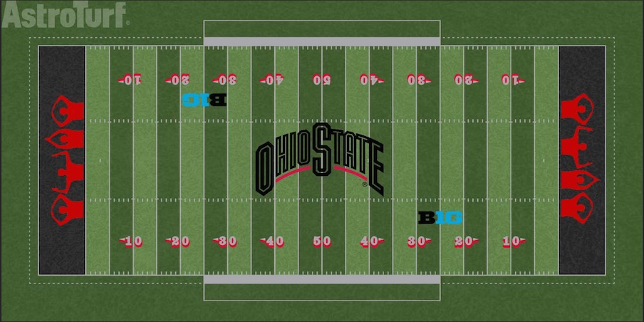 O-H-I-O end zones