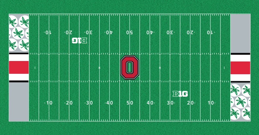 Helmet stripe end zones Helmet stripe end zones
