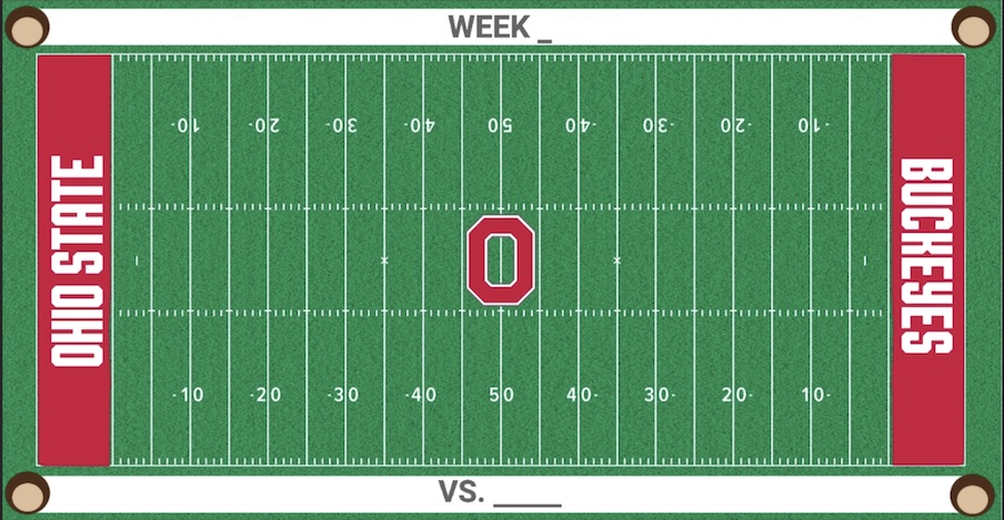 Week and opponent sidelines
