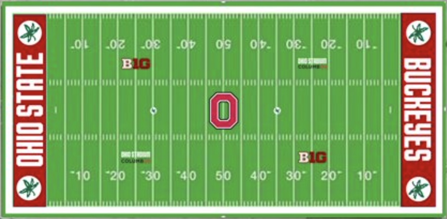 Buckeye Leaf end zones Buckeye Leaf end zones
