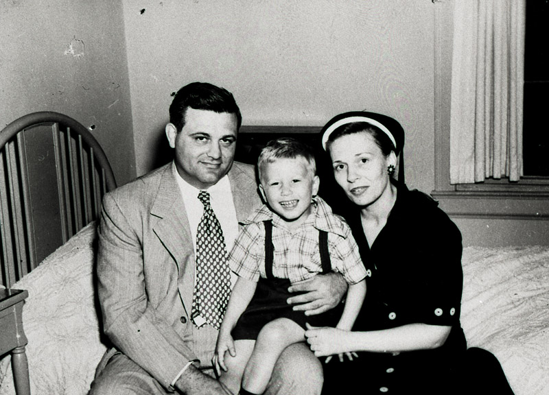 Woody, Anne, and Steve Hayes — 1950