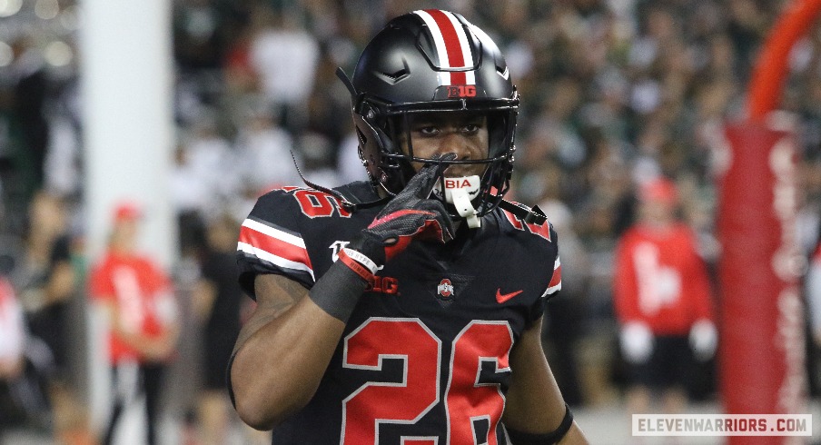 Ohio State football jerseys all black vs. Wisconsin