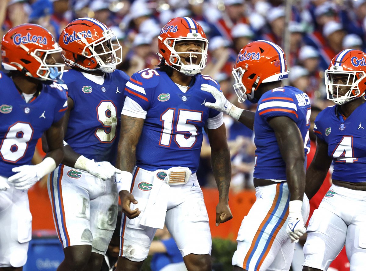 Quarterback Anthony Richardson of the Florida Gators