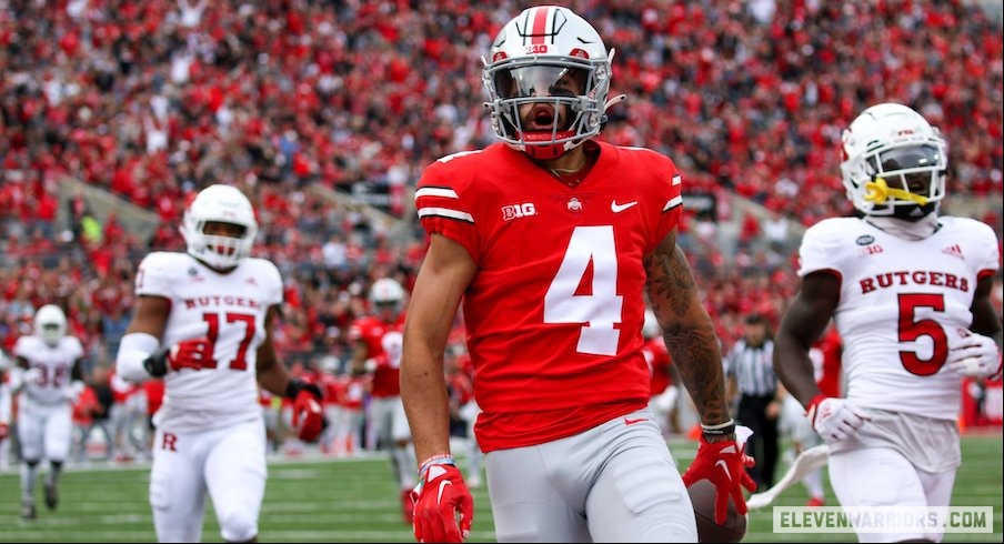 Williams rushes for 5 TDs, No. 3 OSU beats Rutgers 49-10