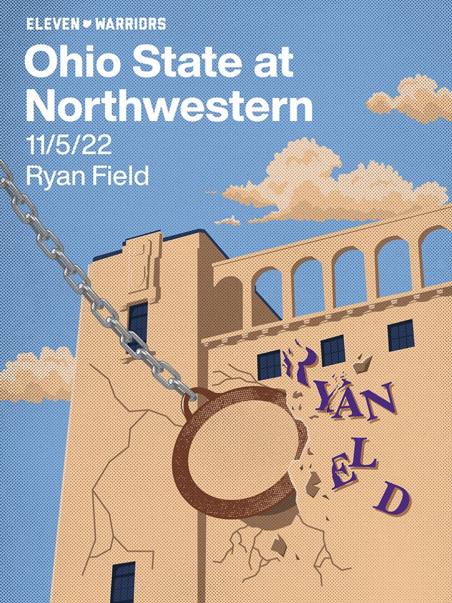 Northwestern Game Poster Northwestern Game Poster
