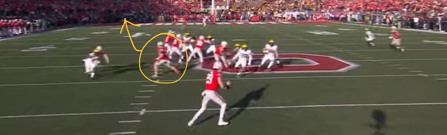 Mitch Rossi had a wide-open lane Mitch Rossi had a wide-open lane