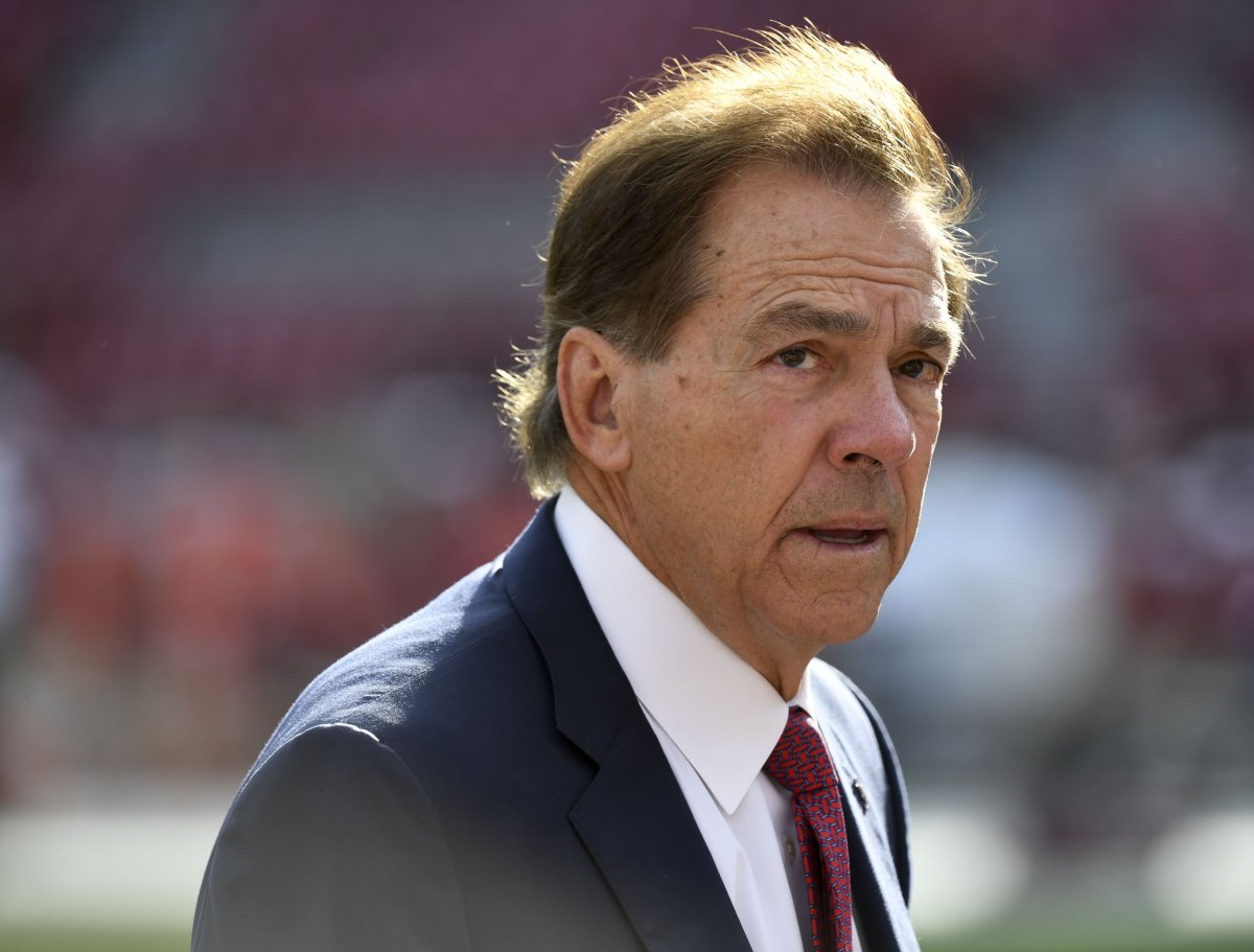 Head coach Nick Saban of the Alabama Crimson Tide