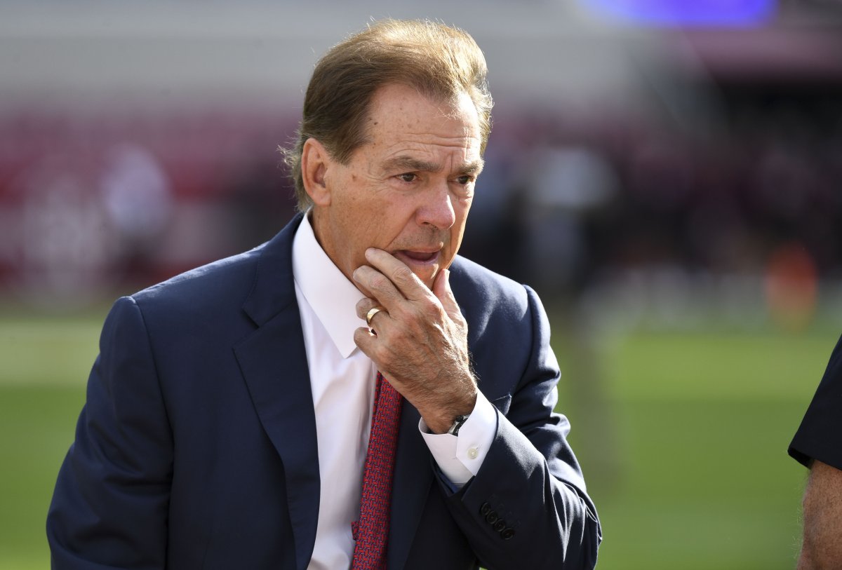 Head coach Nick Saban of the Alabama Crimson Tide