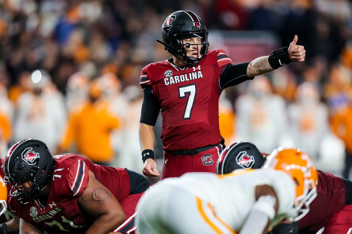 Quarterback Spencer Rattler of the South Carolina Gamecocks