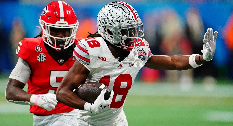Marvin Harrison Jr. Sidelined After Scary Hit By Georgia Defender
