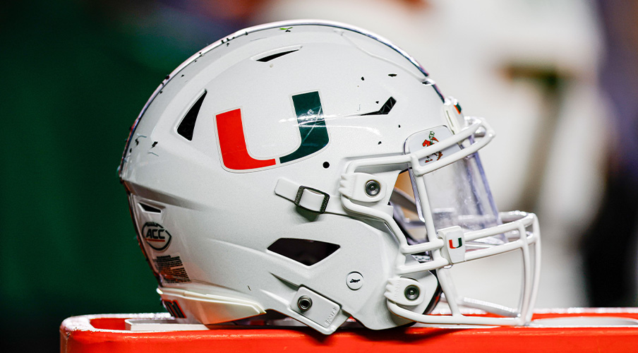 Miami Football Helmet