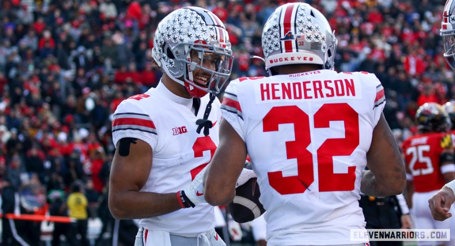 Emeka Egbuka and Treveyon Henderson Emeka Egbuka and Treveyon Henderson
