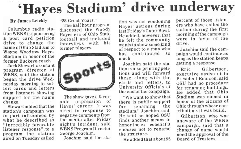 From the January 4, 1979 issue of The Lantern From the January 4, 1979 issue of The Lantern