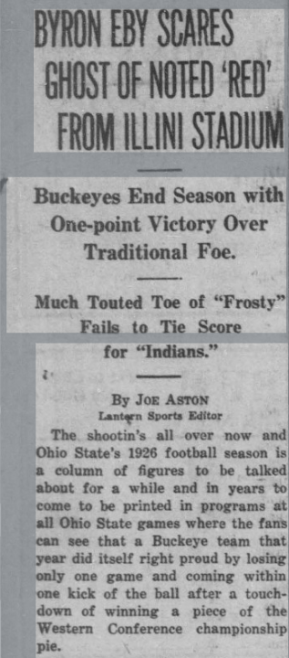 The Lantern, November 22nd 1926 OSU/Illinois Recap The Lantern, November 22nd 1926 OSU/Illinois Recap