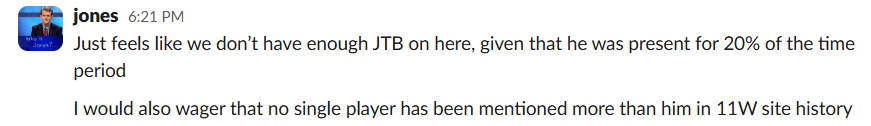 Kyle Jones' take Kyle Jones' take