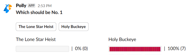 LSH vs. Holy Buckeye poll LSH vs. Holy Buckeye poll