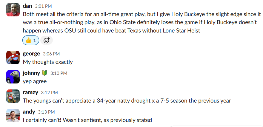 LSH vs. Holy Buckeye discussion LSH vs. Holy Buckeye discussion