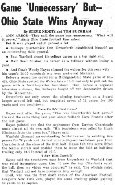 From page 4 of The Lantern, December 2nd, 1963 edition.