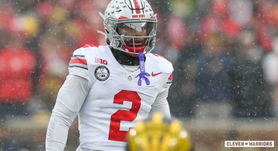 Caleb Downs scans Michigan's offense