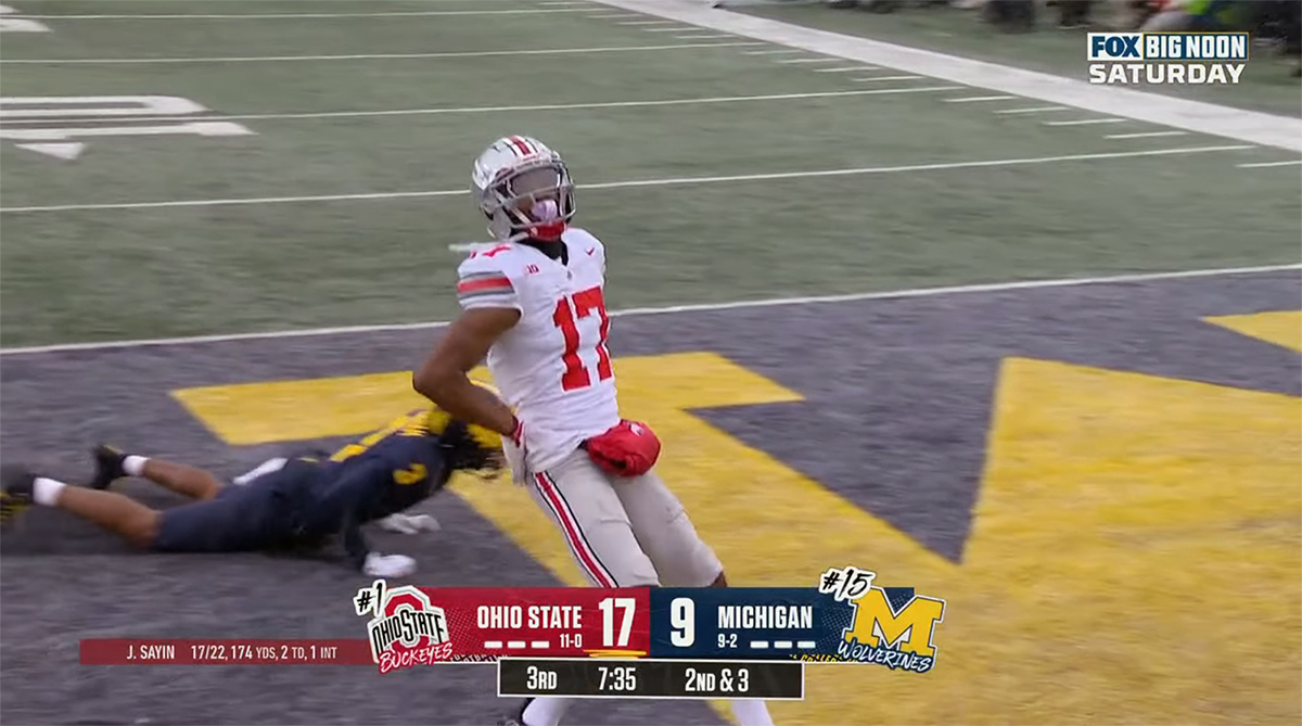 Carnell Tate's torches Michigan in the 3rd quarter