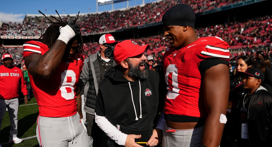 Arvell Reese, Matt Patricia and Sonny Styles