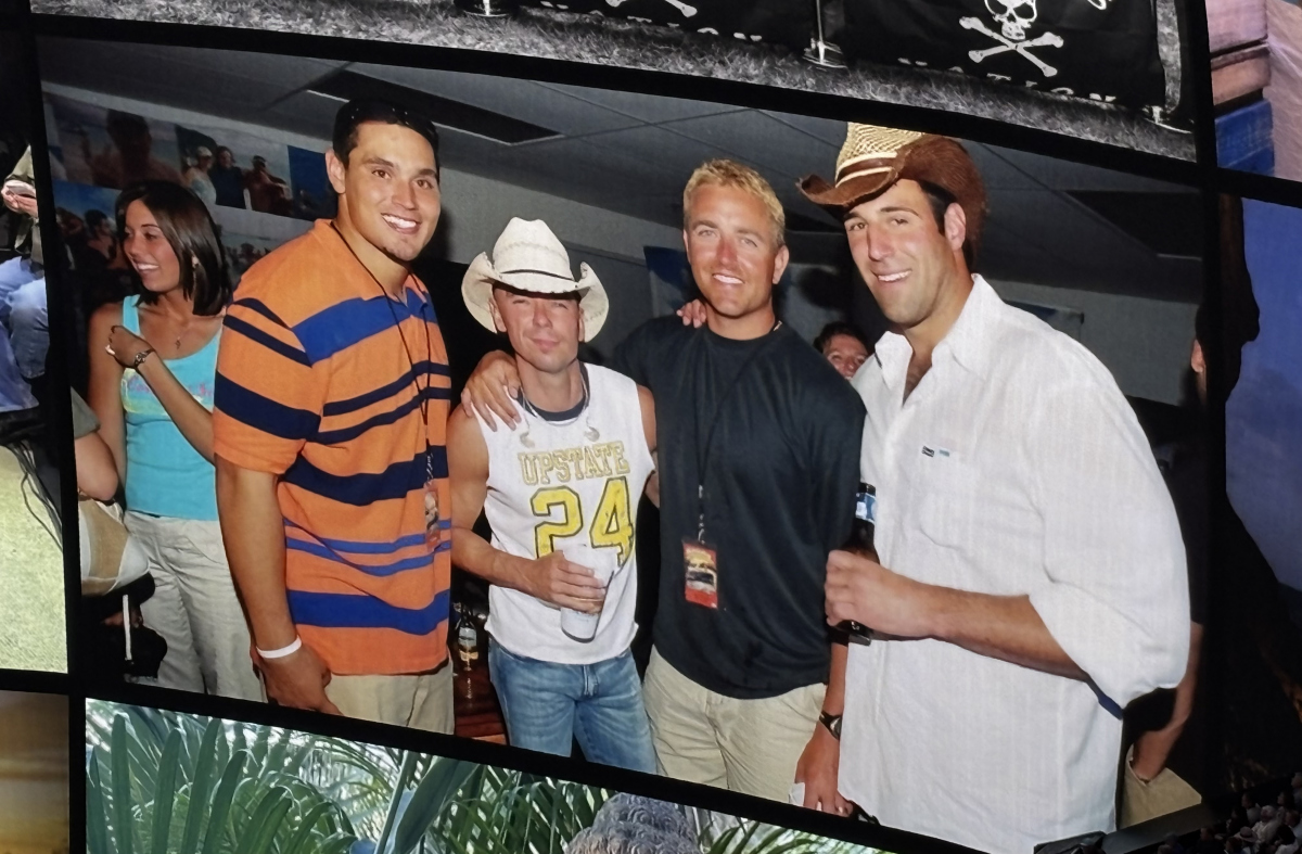 David Pollack, Kenny Chesney, Kirk Herbstreit and Mike Vrabel David Pollack, Kenny Chesney, Kirk Herbstreit and Mike Vrabel
