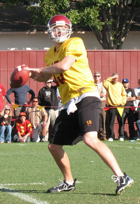 Aaron Corp is USC's starter headed into their spring scrimmage Aaron Corp is USC's starter headed into their spring scrimmage