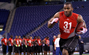 Beanie Wells at the NFL Combine