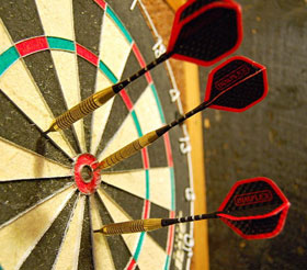 One of these darts will drop out of the top 25 by week six One of these darts will drop out of the top 25 by week six