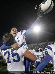 Duke celebrates in Evanston