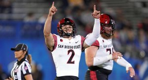 San Diego State punter Matt Araiza, the Punt God