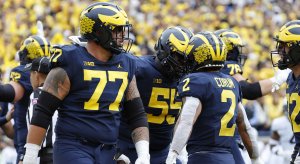 Michigan celebrates touchdown vs. Penn State