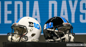 Big Ten helmets