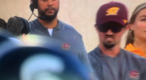 Connor Stalions in disguise on the Central Michigan sideline