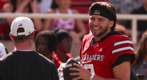 Brendan Sorsby at Texas Tech’s spring game