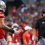 Ryan Day talking to Luke Montgomery after a play