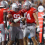 Caden Curry and C.J. Hicks celebrate