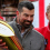 Ryan Day and Ted Carter with the College Football Playoff trophy
