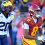 Michigan Wolverines defensive back Jyaire Hill (left) and USC wide receiver Ja'Kobi Lane (right)