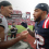 Emeka Egbuka and TreVeyon Henderson catching up after the Patriots’ win over the Buccaneers