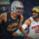 Mar 3, 2026; Cleveland, Ohio, USA; Cleveland Cavaliers center Evan Mobley (4) dribbles beside Detroit Pistons forward Tobias Harris (12) in the third quarter at Rocket Arena. Mandatory Credit: David Richard-Imagn Images