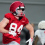 Hunter Welcing running a route during spring practice
